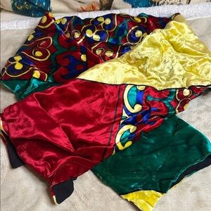 Vintage Gianni Versace Soft Velvet Silk Scarf Branded